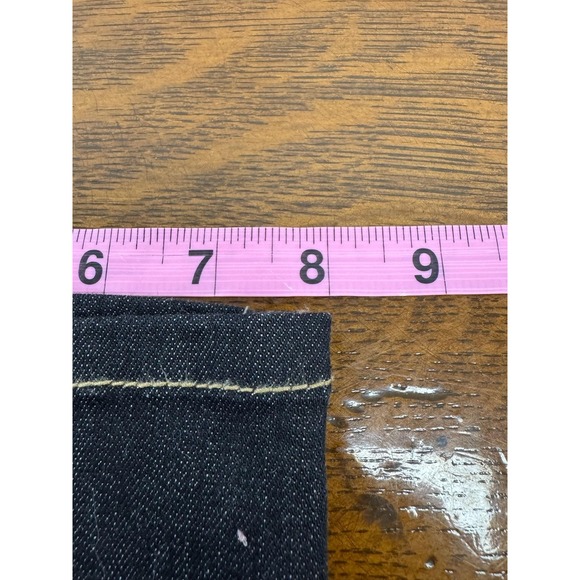 Coogi Jeans Womens 16 Blue Dark Wash Straight Leg Stretch Embroidered Pockets - Picture 8 of 8